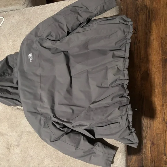 The North Face Gray Parka with Faux Fur Hood - Picture 2 of 6